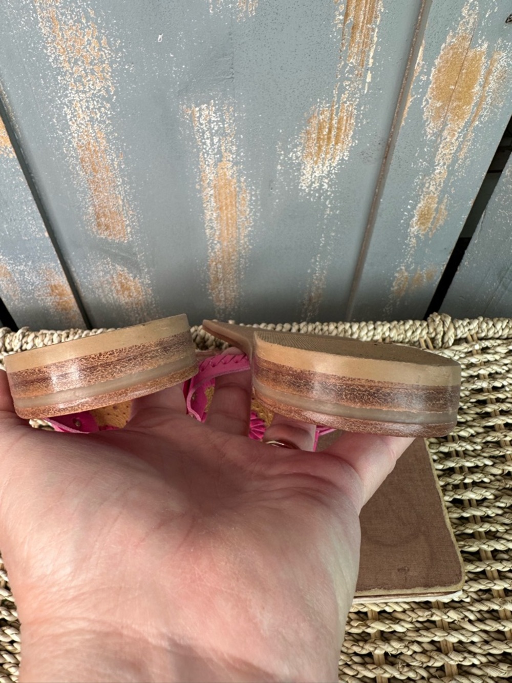 Jack Rogers Georgica Leather Sandals Magenta Sz 7 - Picture 14 of 16